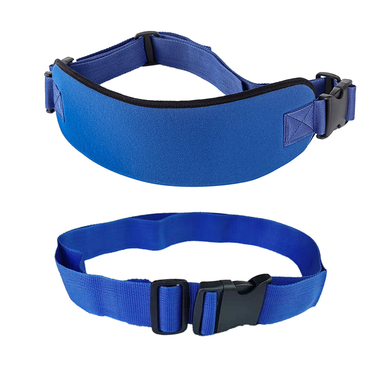 Wheelchair Seat Belt Protect Fixed Durable Quick Release Buckle Blue Constrained Bands for Patient Caring Adult Disabled Elderly