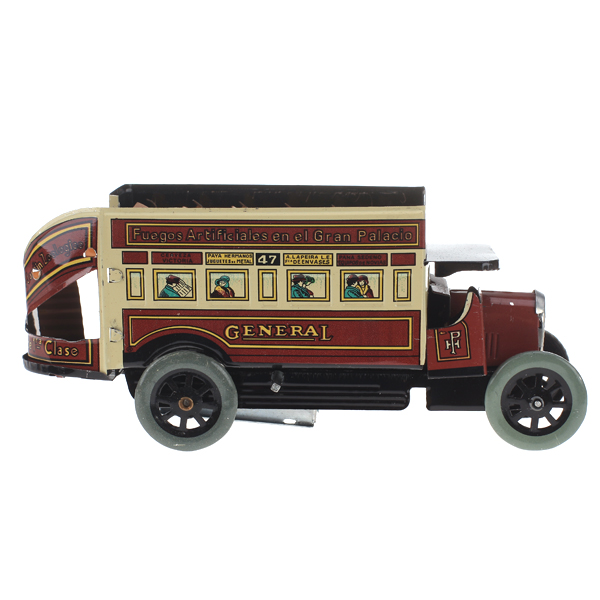 New Arrivals Tin Wind-up Double-decker General Omnibus Collectibles Tin Toy Classic Creative Gift for Kids Children Adults Toy