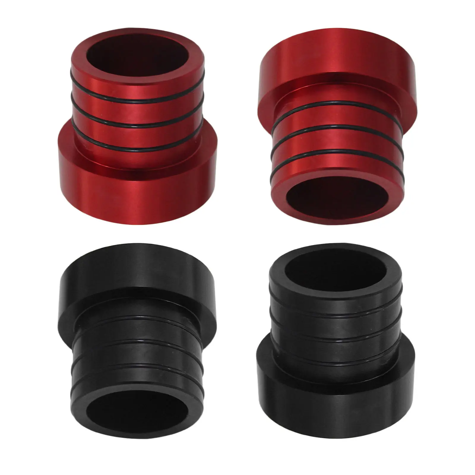 Front Left & Right Axle Tube Seals Pair Kit For 84-01 Jeep Cherokee XJ / 87-18 (Except 96) Jeep Wrangler YJ TJ LJ JK red/black