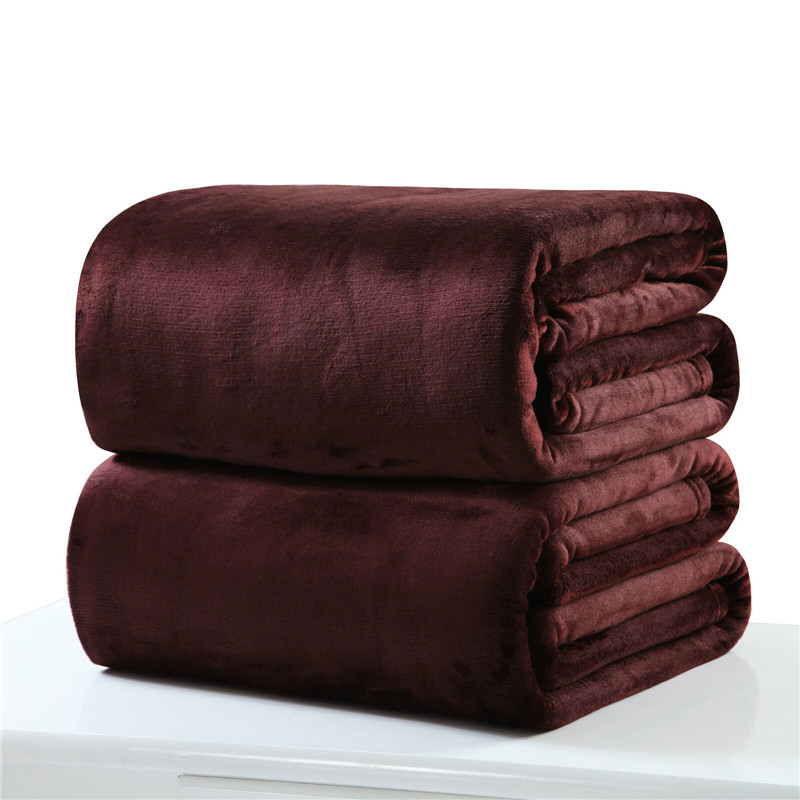 Title 3, Plain Flannel Coral Blanket Small Fleece Sheet ...