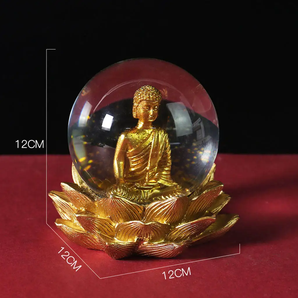 2x Buddha Statue Fengshui Thai Figurine Temple Sculpture Meditation