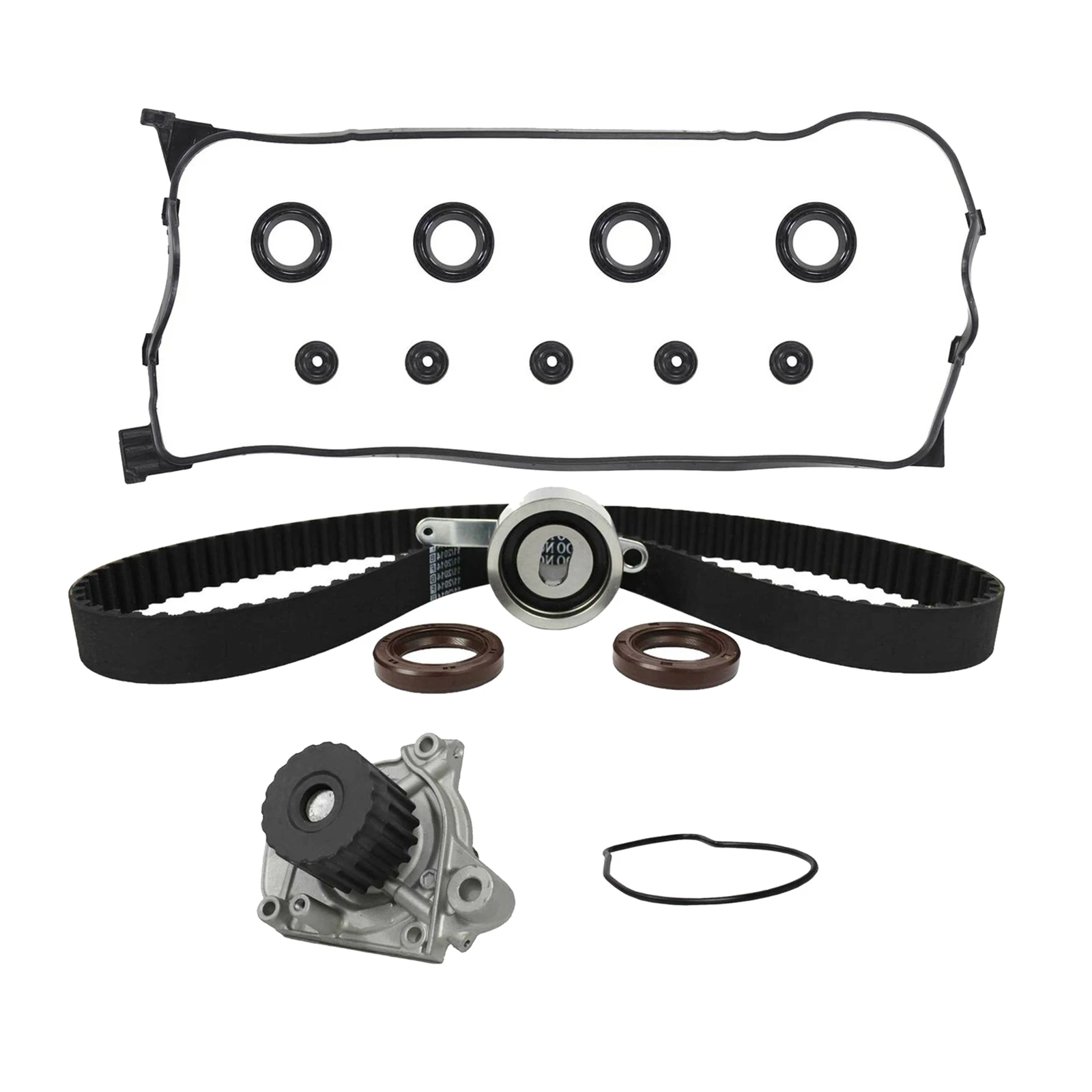 Black Professional Timing Belt Kit Fit for Honda Civic Del Sol 1.6L SOHC