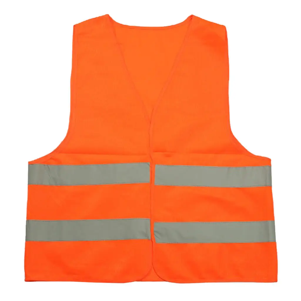 Security Safety Vest Hi-Vis Reflective For Outdoor Night Driving 