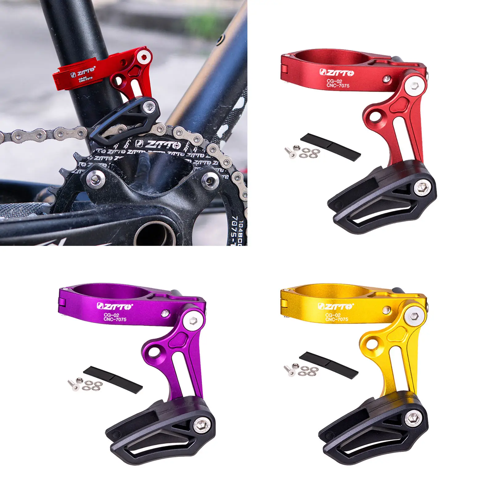 Chain Guide MTB Chain Guide Direct Mount Chainring Guard, Mountain Road Bike Tooth Plate Conversion