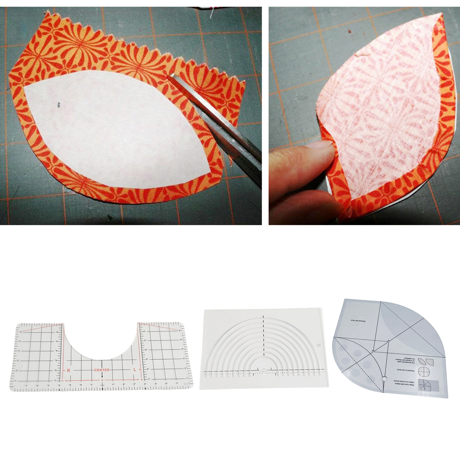 Quilting Templates Rulers, Acrylic T-shirt Ruler Guide Alignment Tool for Vinyl Placement Sublimation for Clothes Fabric Sewing