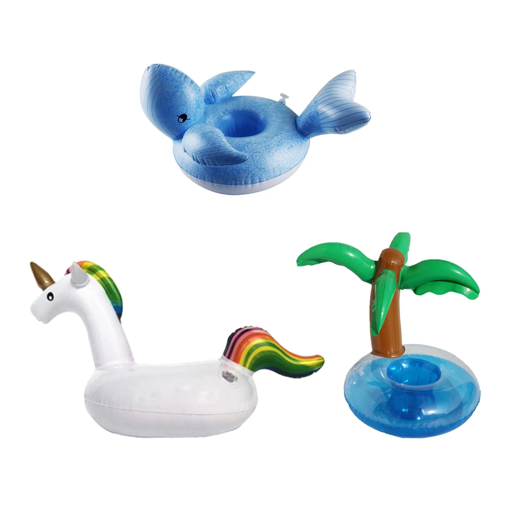 Cute Inflatable Cup Holder Can Holder Beverage Keeper for Swimming Pool