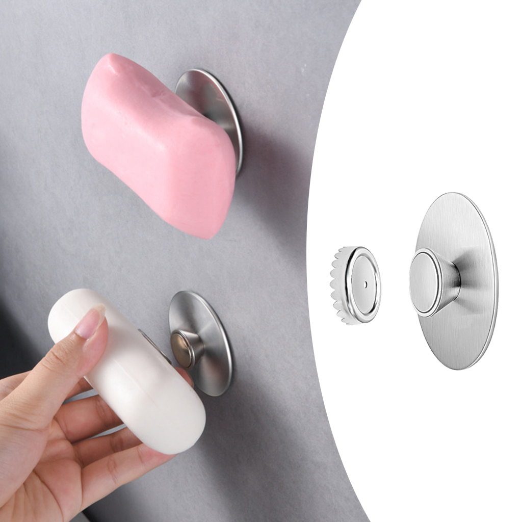 Rustproof Home Magnetic Powerful Soap Holder Stainless Steel Wall Mount New