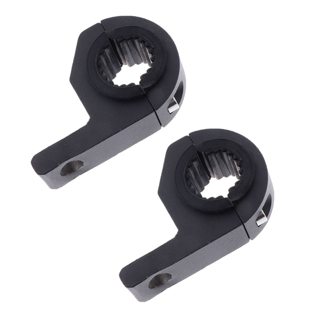 Black Front Rear Motorcycle Turn Signal Light 33mm Fork Clamp, Durability