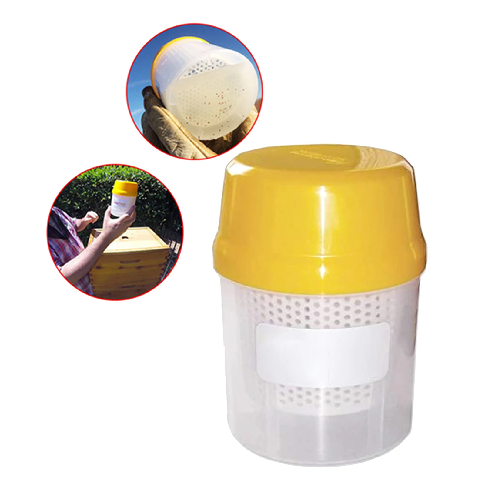 Plastic Varroa Shaker Counting Mite Killer Measuring Bottle for Beekeeper Beehive Bees Beekeeping Equipment Tool