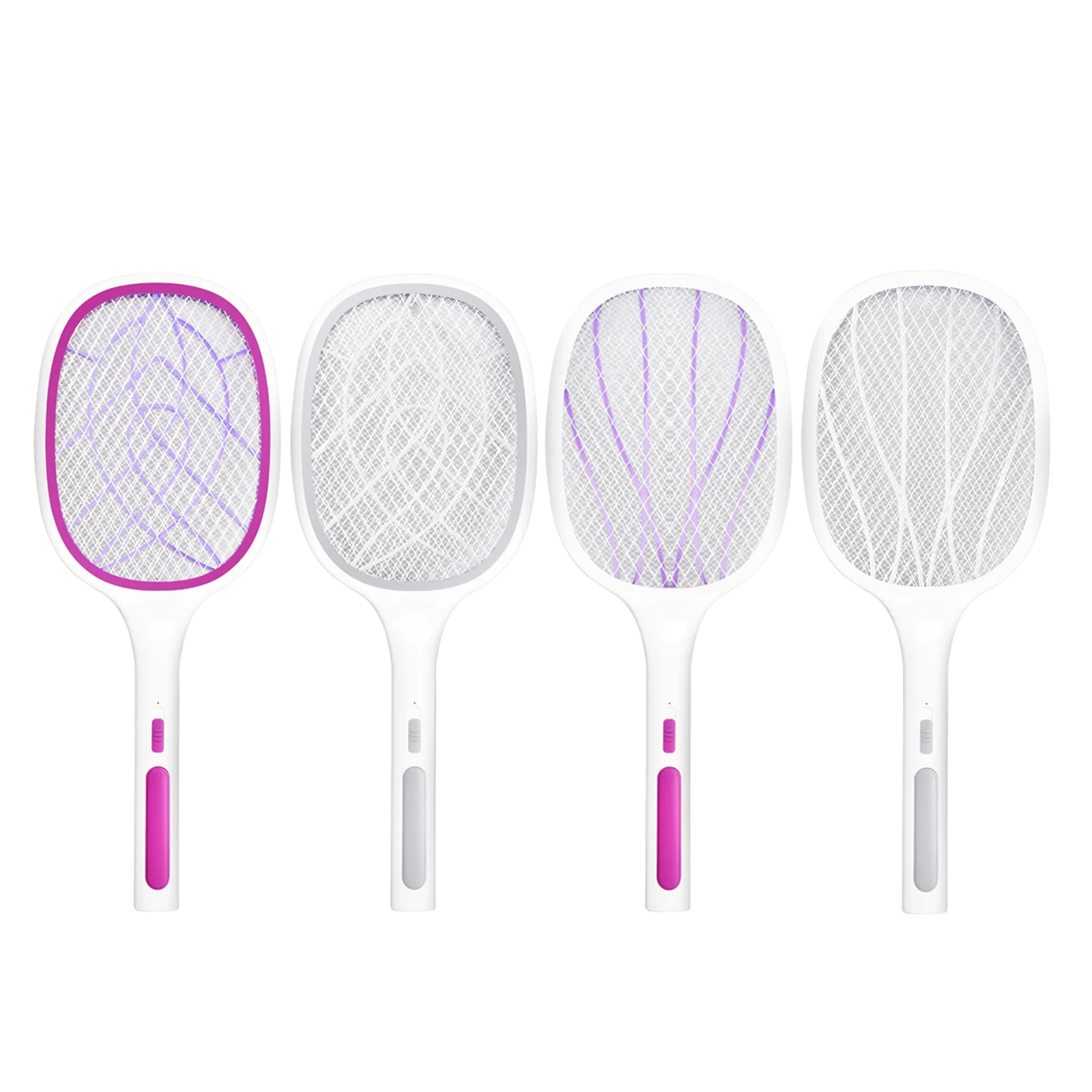 2 In 1 Rechargeable Electric Mosquito Swatter Fly Handheld Racket Bat