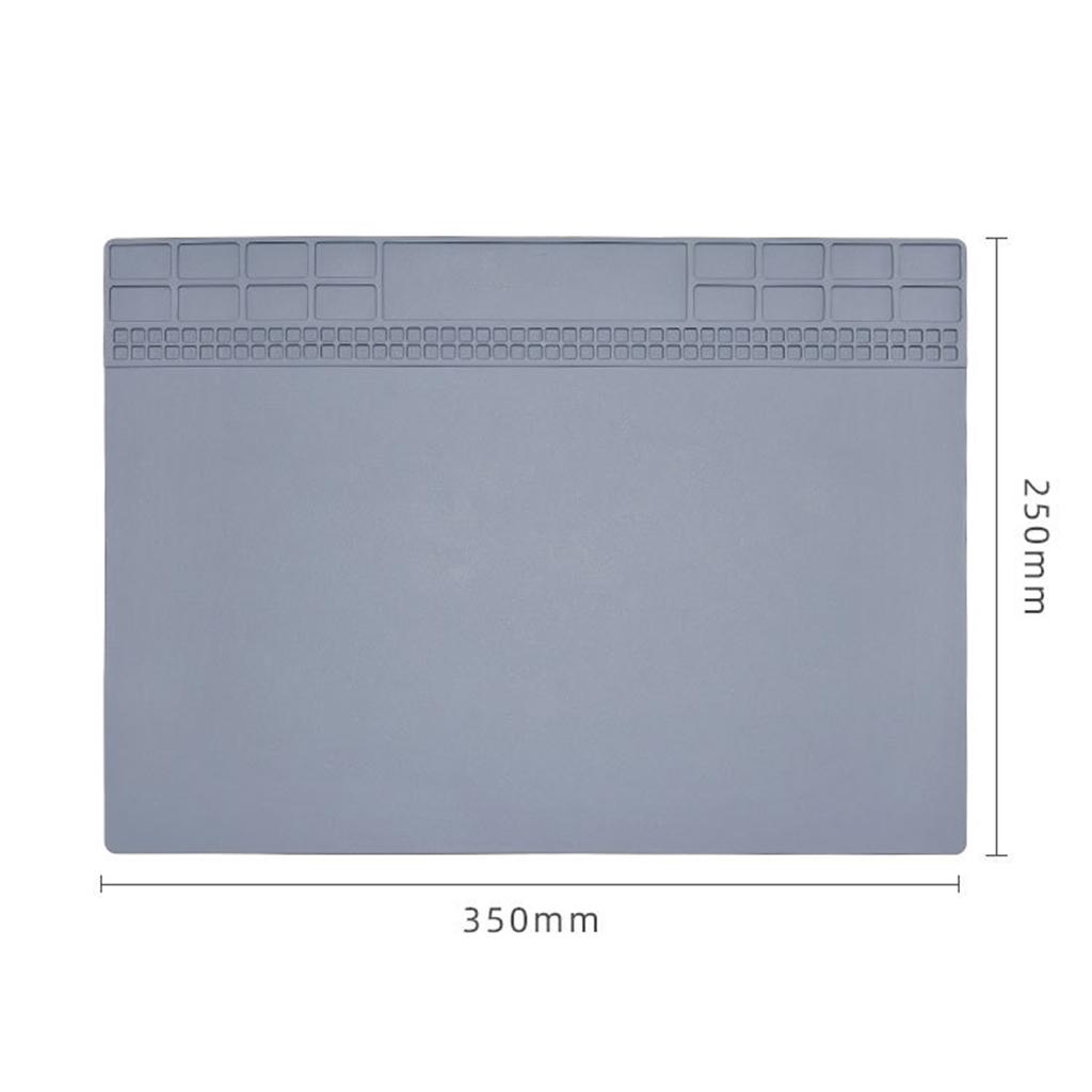 Silicone Soldering Mat Solder Pad Magnetic Mat Screw Position Soldering Work Station Mat Computer Repair Heat-Resistant Pad