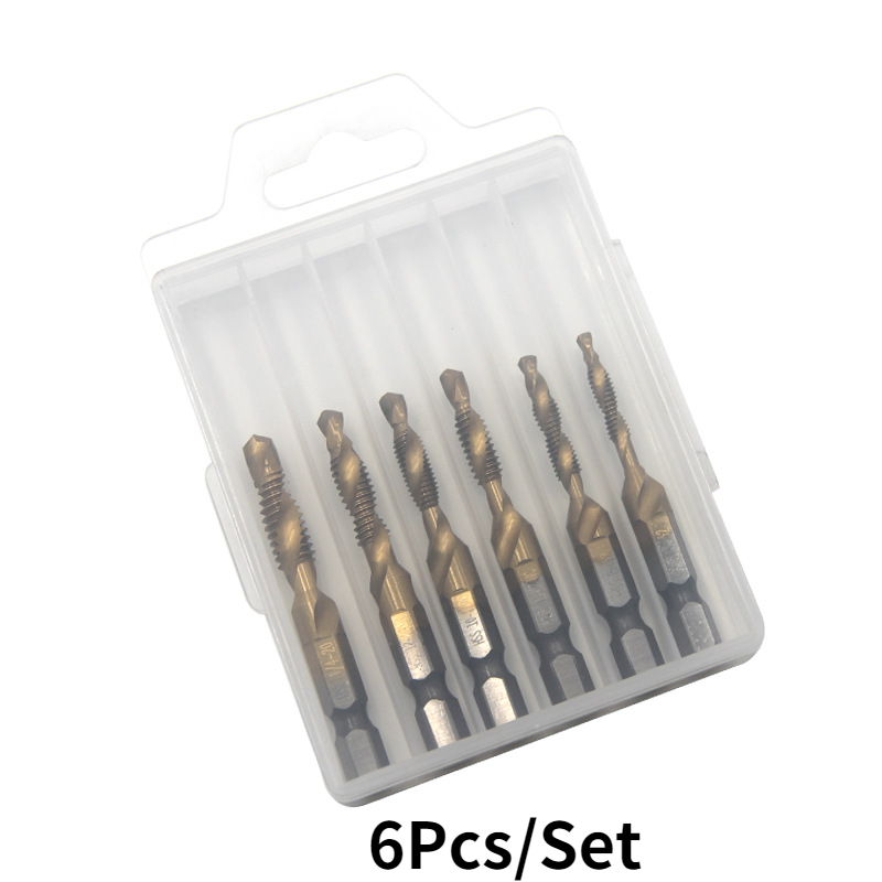 High Speed Steel Hexagonal Shank Composite Screw Tap / Triad Multifunctional Screw Tap High Speed Steel Hexagonal Shank Composite Screw Tap / Triad Multifunctional Screw Tap