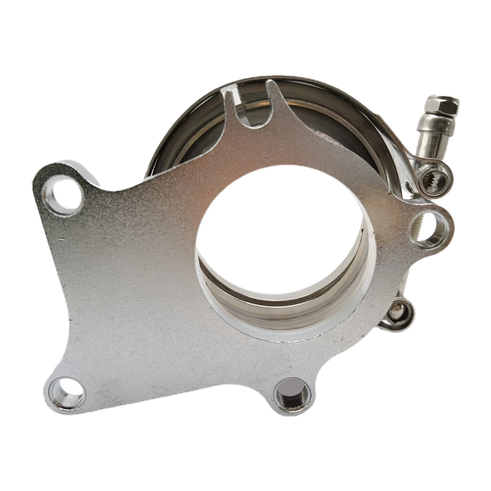 Flange Adapter,2.5in T3 T4 T04E 3 Bolt Holes to 2.5in V-Band Turbo Downpipe Adapter Flange 