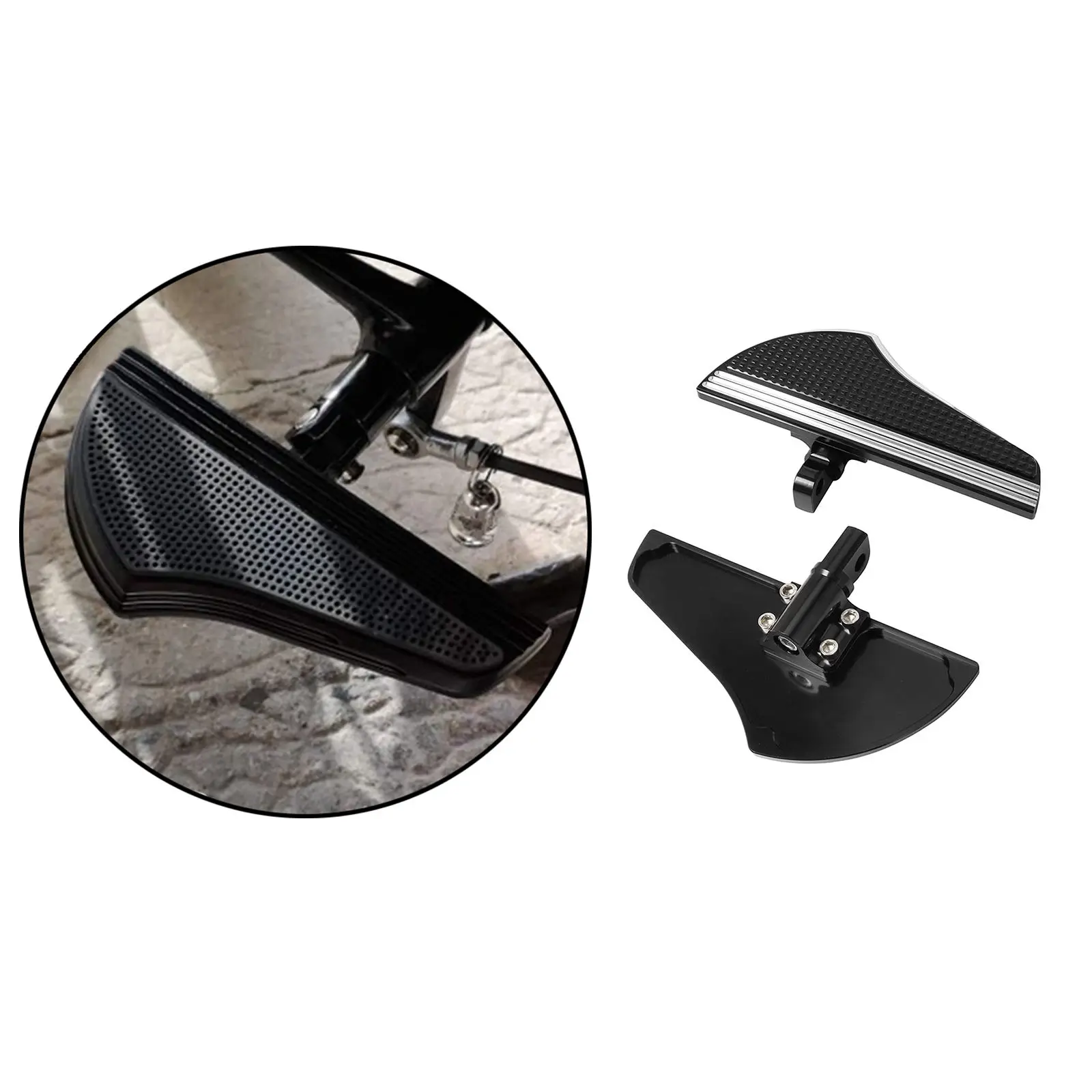 2pcs Motorcycles Passenger Rear Footboard Mount Footboard Foot Rest  Accessories for Harley XL for Touring Models