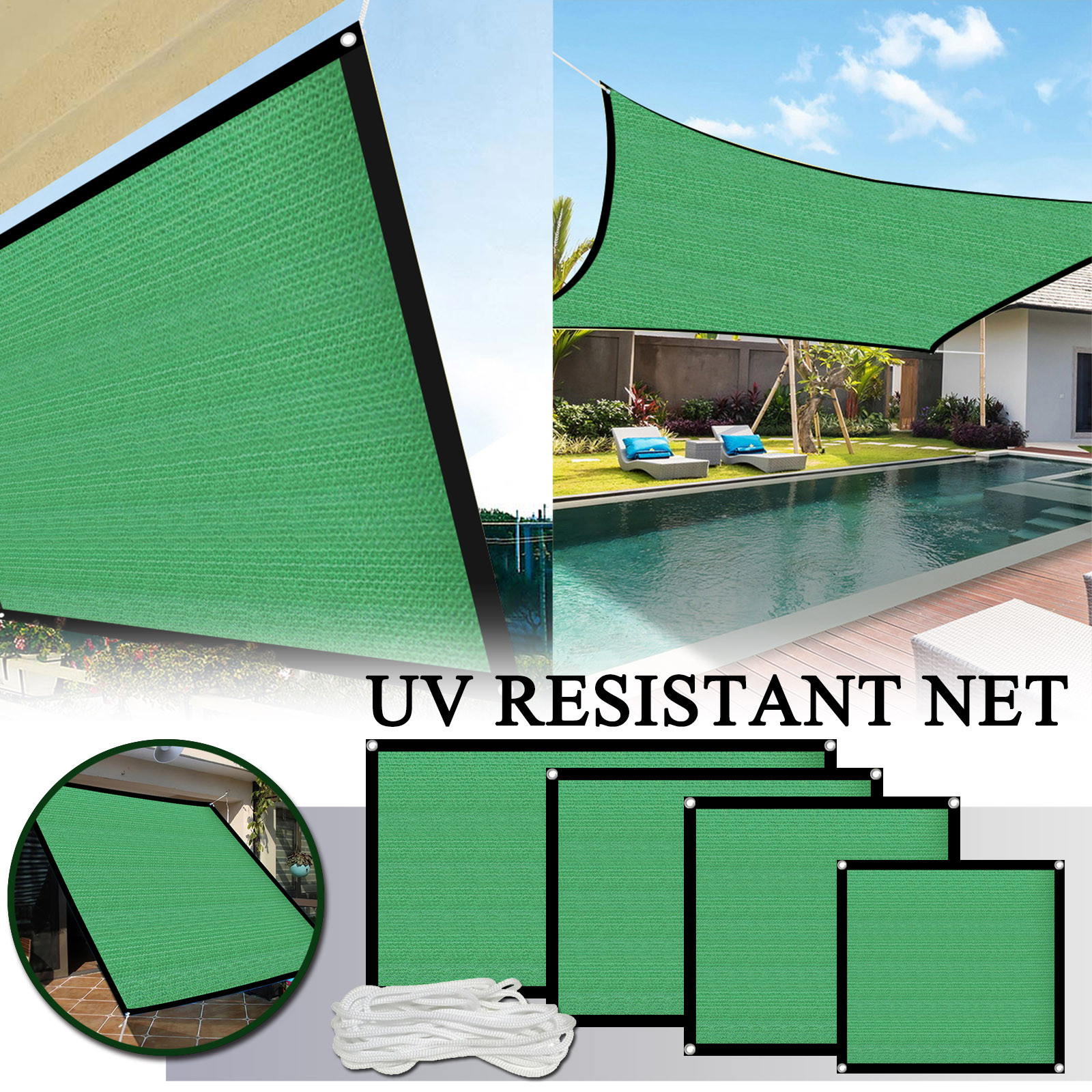 Title 1, Sunblock Shade Cloth Anti-aging Sun Mesh UV Res...