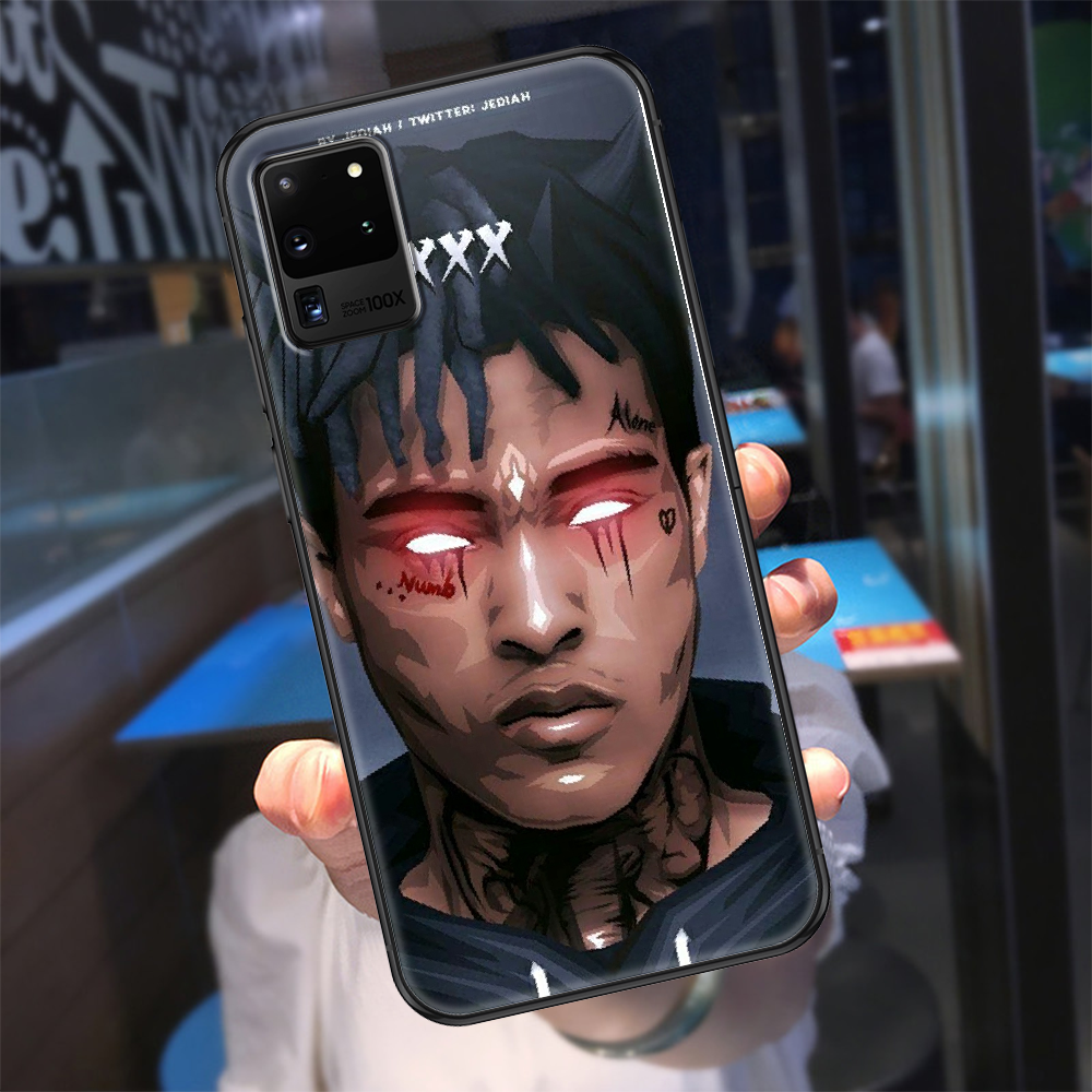 Чехол Rapero Xxxtentacion для телефона Samsung Galaxy Note 4 8 9 10 20 S8  S9 S10 S10E S20 Plus UITRA Ультрачерный мягкий чехол трендовый | AliExpress