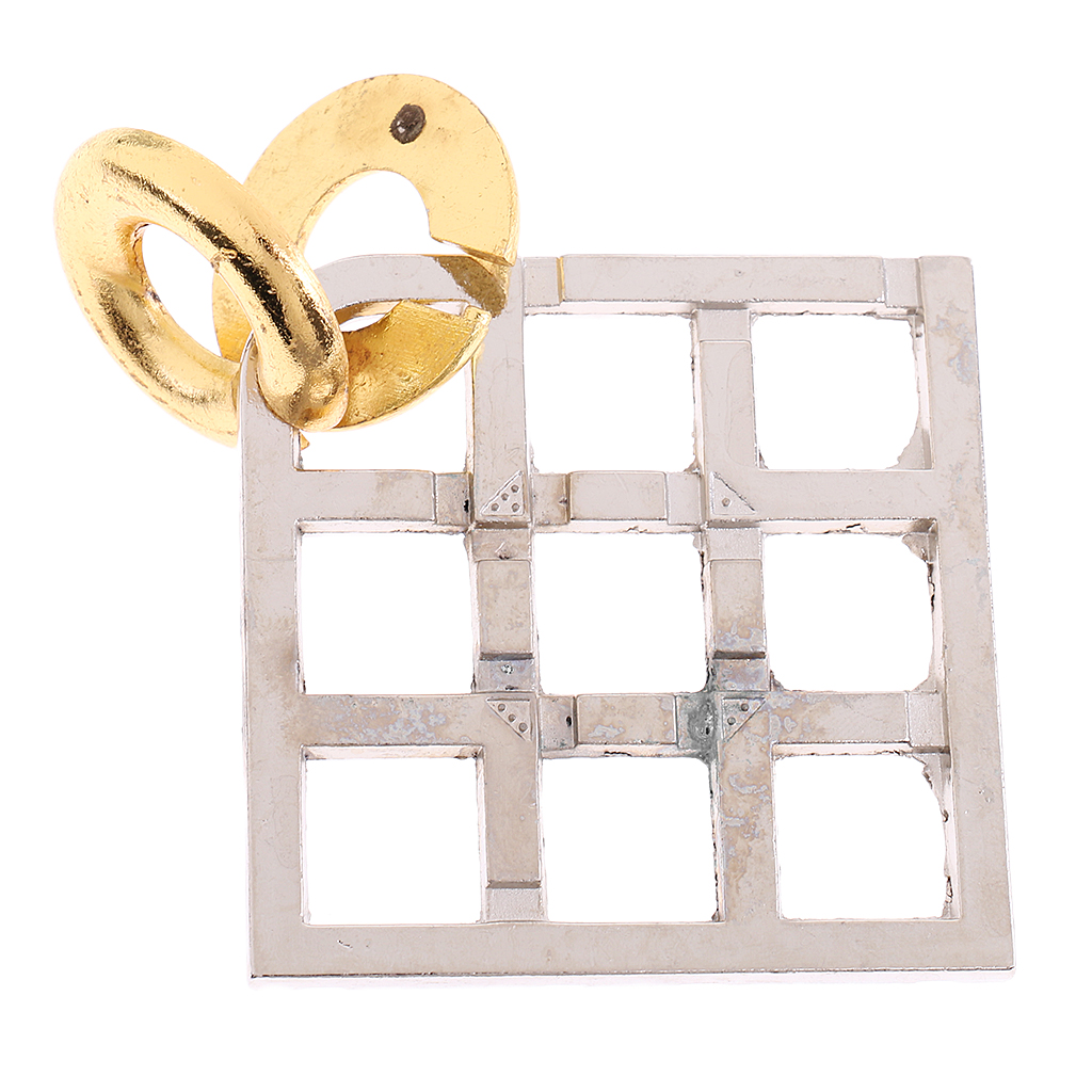 MagiDeal Hot Sale 1Pc Grid Lock Puzzle Classic Metal Brain Teaser IQ Test Toy Gift for Adult Children Kids Youth