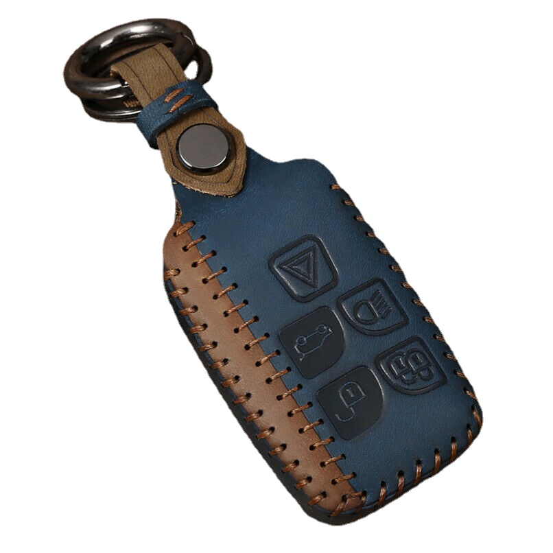 Copertura della cassa chiave a distanza in pelle retrò fatta a mano per Range Rover Land Rover Sport Discovery 4 per Jaguar XE XJ XJL XF C-X16 chitarra - H0cbdbebe05f844909cfc6b5d7c3aeba6L