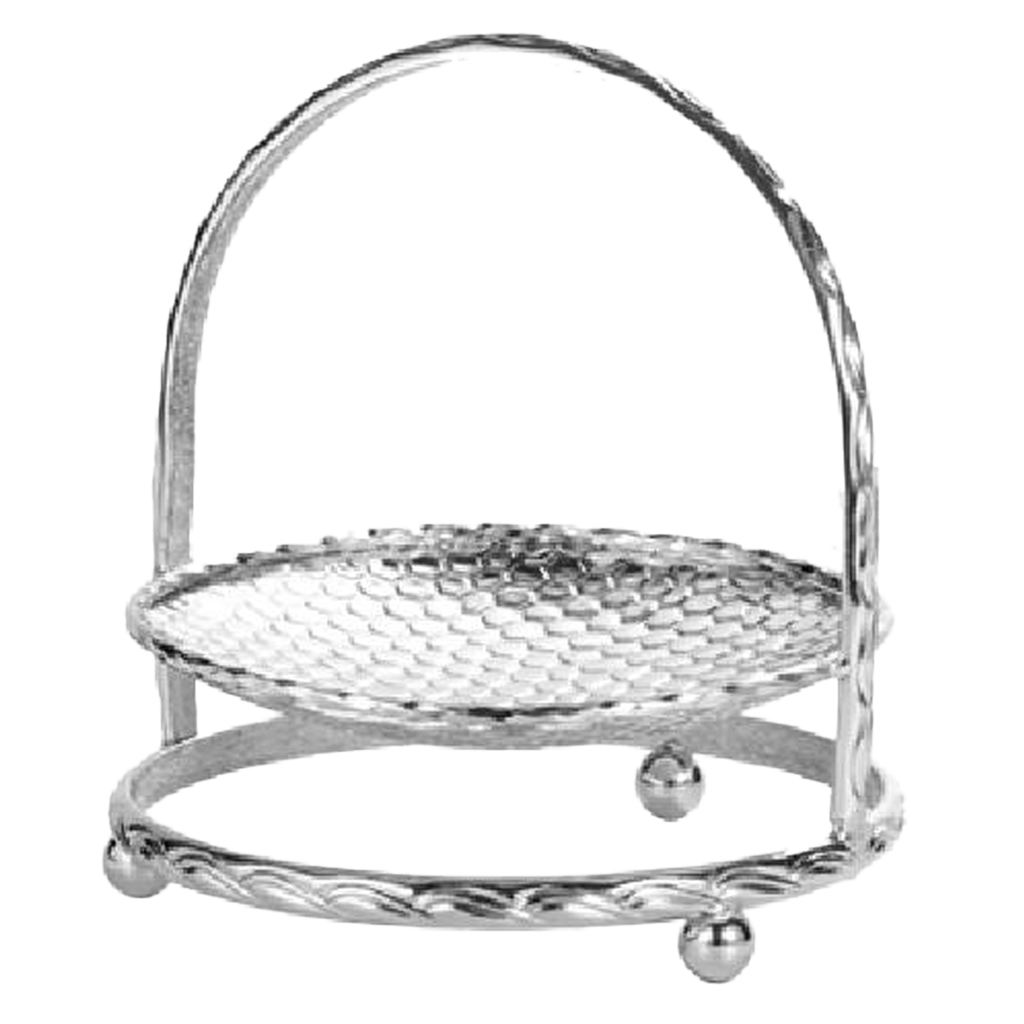 1/2/3 Tier Zinc Alloy Cake Stand Afternoon Tea Wedding Plate Party Tableware, Gold or Silver
