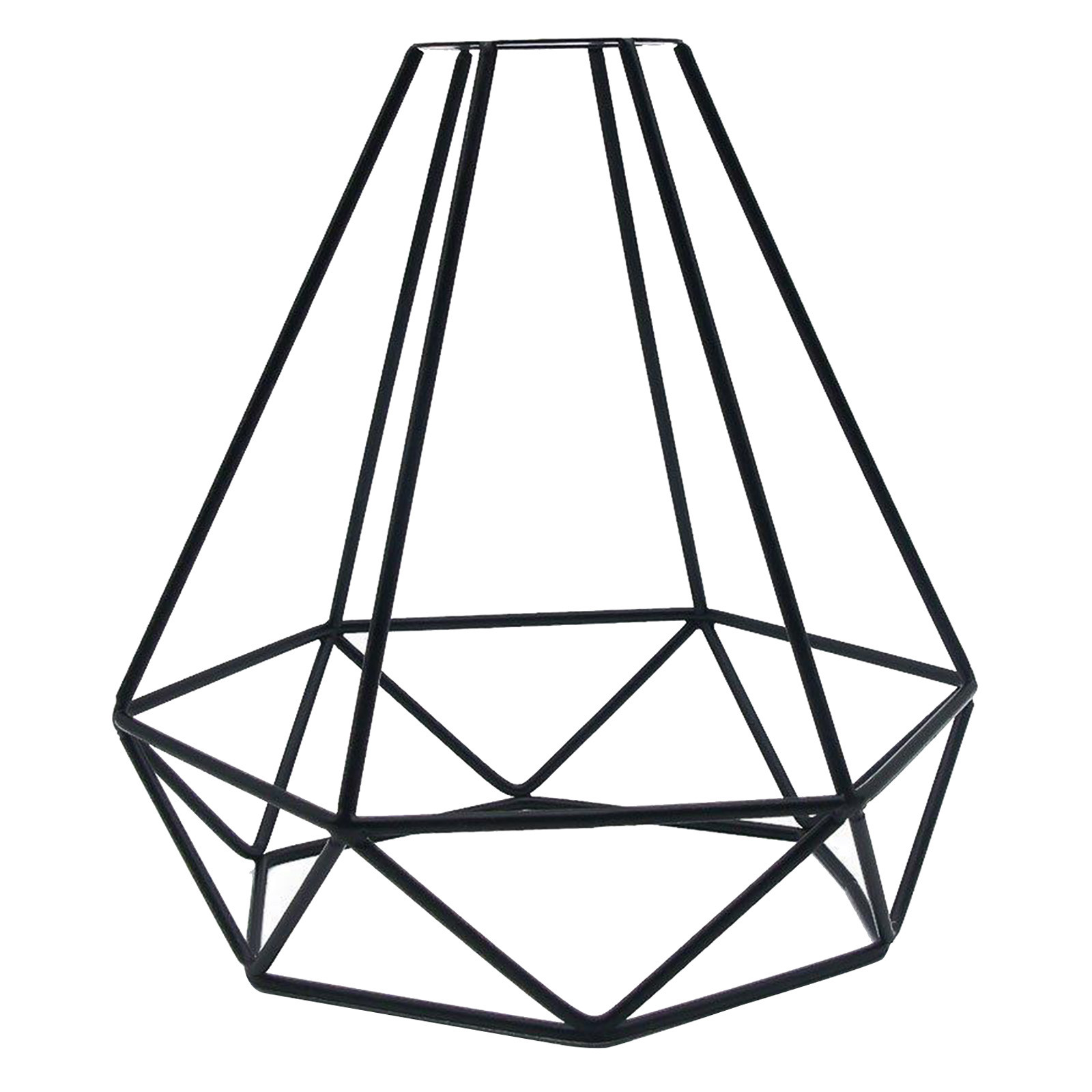 Metal Lampshade Ceiling Light Lamp Shade Iron Cage Geometric Shape Pendant