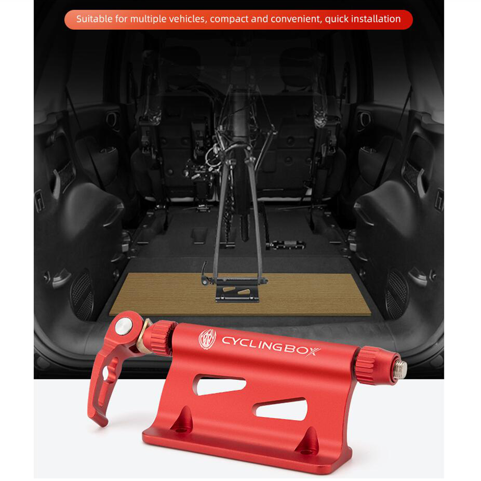 Car Roof MTB Bike Rack Quick-release Fork Installation Mount Holder Lock Truck Cycle Mount Bracket Block Bicycle Accessories