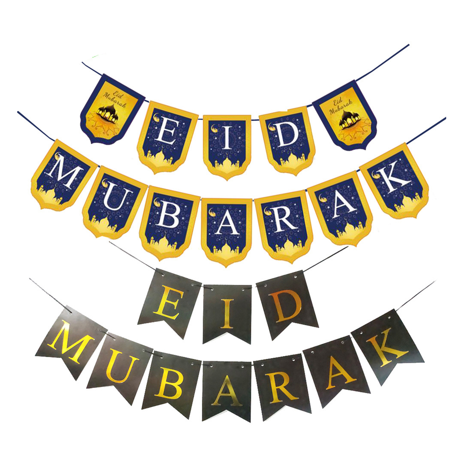 Eid Mubarak Banner Bunting Flag Eid Al-fitr ing Eid Bunting