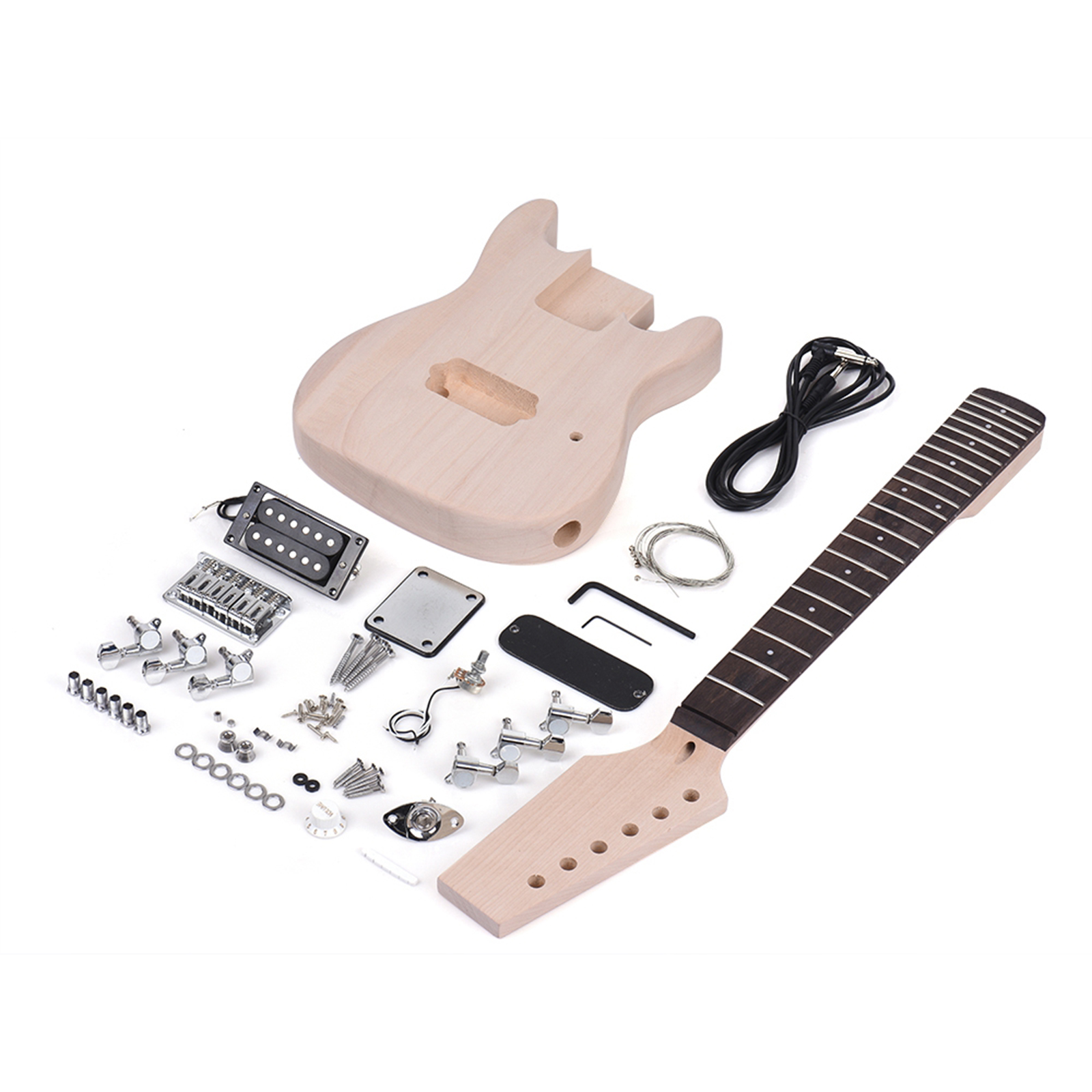 1Set DIY Unfinished Electric Guitar Kits Kits for ST Guitar DIY Parts Guitar Parts Accessories