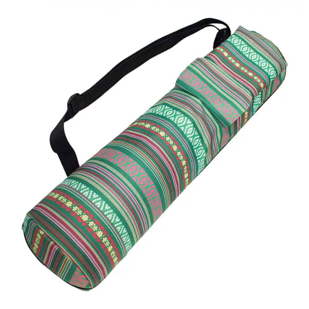 Large Yoga Mat Tote Bag, Yoga Carrier Shoulder Strap Bag with Pockets for Mobile Phone, Keys and More