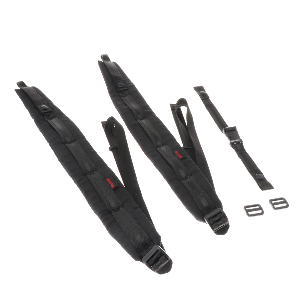 2 Pieces Accordion Straps, Adjustable, Accordion Shoulder Straps Shoulder Straps - Black