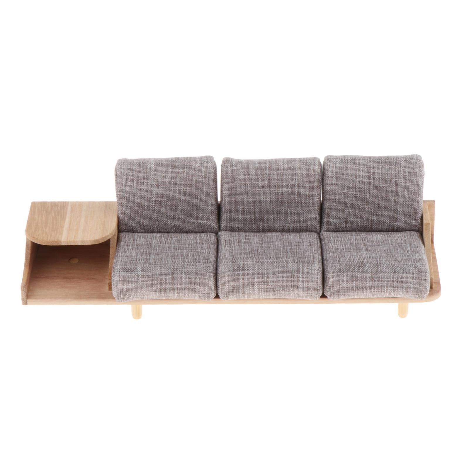 Dollhouse Furniture 1/12 Mini Sofa Cabinet Miniature for Doll House Decor