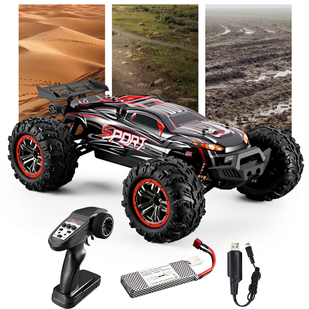 All Terrain 1/10 RC Car High Speed 4X4 Monster Truck 2200mah 100m Remote Distance Gifts for Boys and Adults