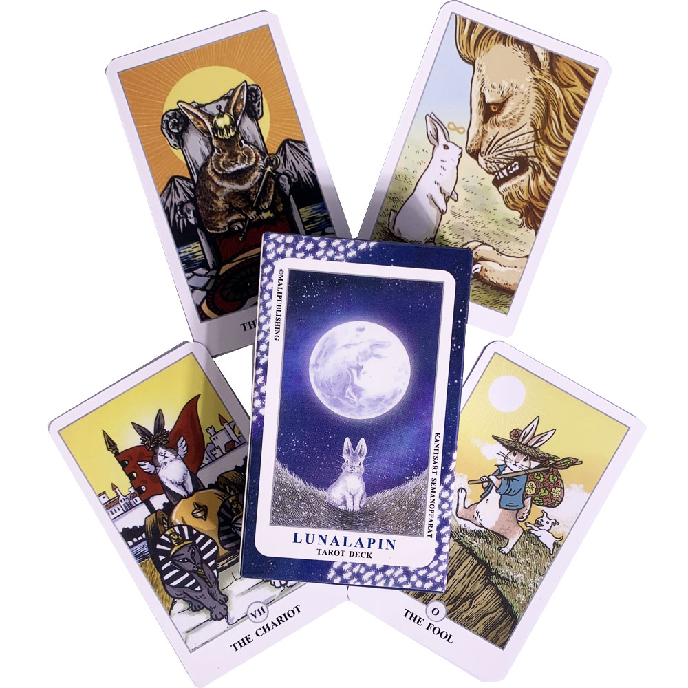 New HOT SALE Lunalapin Tarot Deck Card Games Tarot Card Oracle Cards Alchemy Super Cute Cartoon Rabbit Tarot Cards