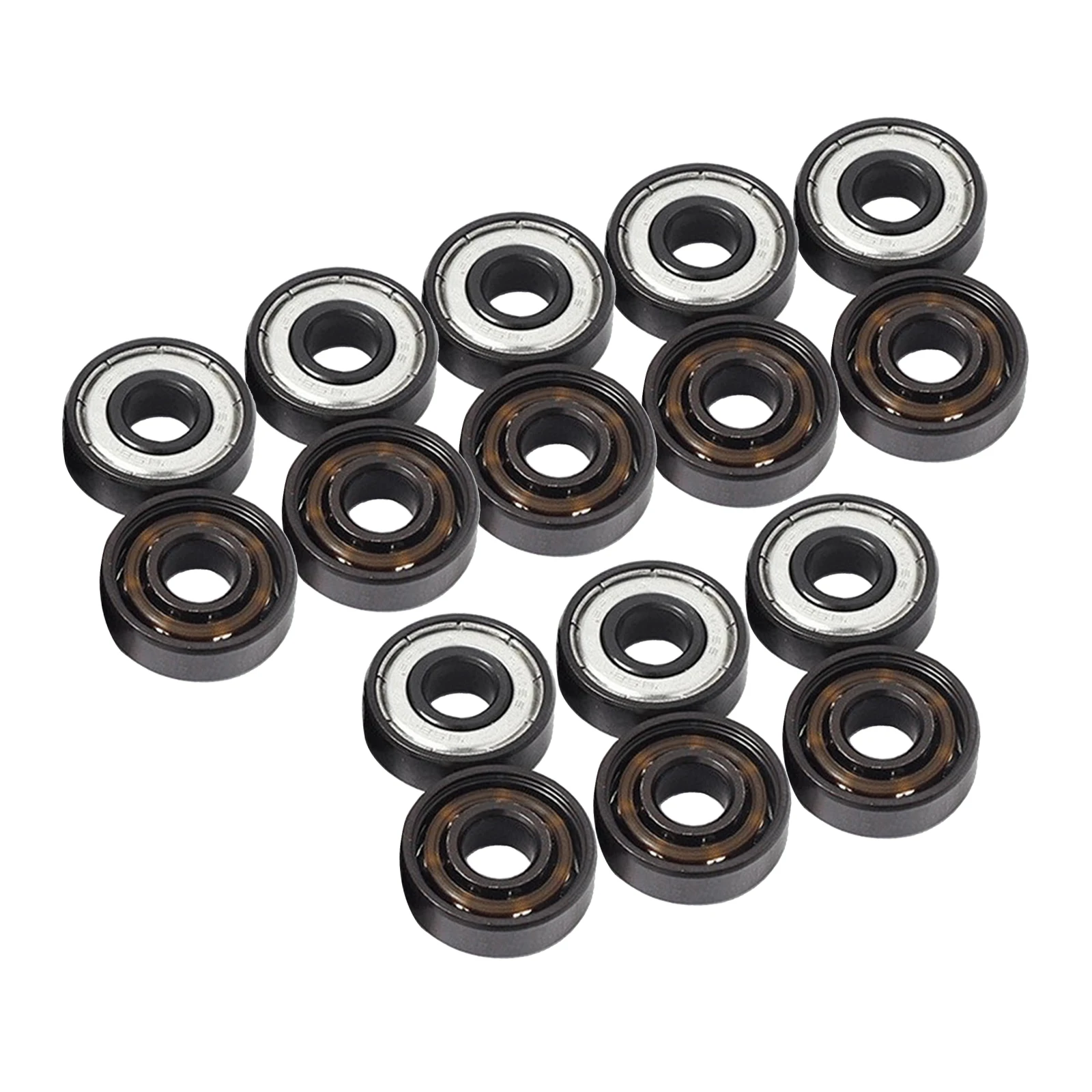 16 Pack Replacement Skateboard Bearings 8mm Scooter Wheels Accessories