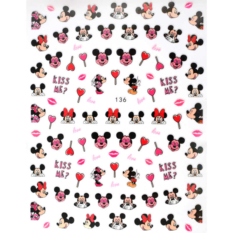 Best of 1PCS Disney CartoonStickers For Nails Collection Nail Sticker Mickey Mouse Donald Duck Lion King Mermaid Stitch Nail Slider Reviews & Tips - Image 5