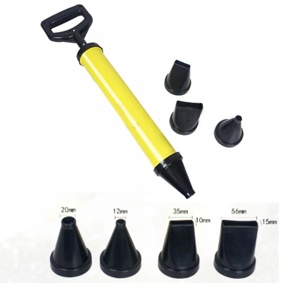  Brick Mortar & Tile Grouting Pointing Gun for Cement Lime 4 Nozzle