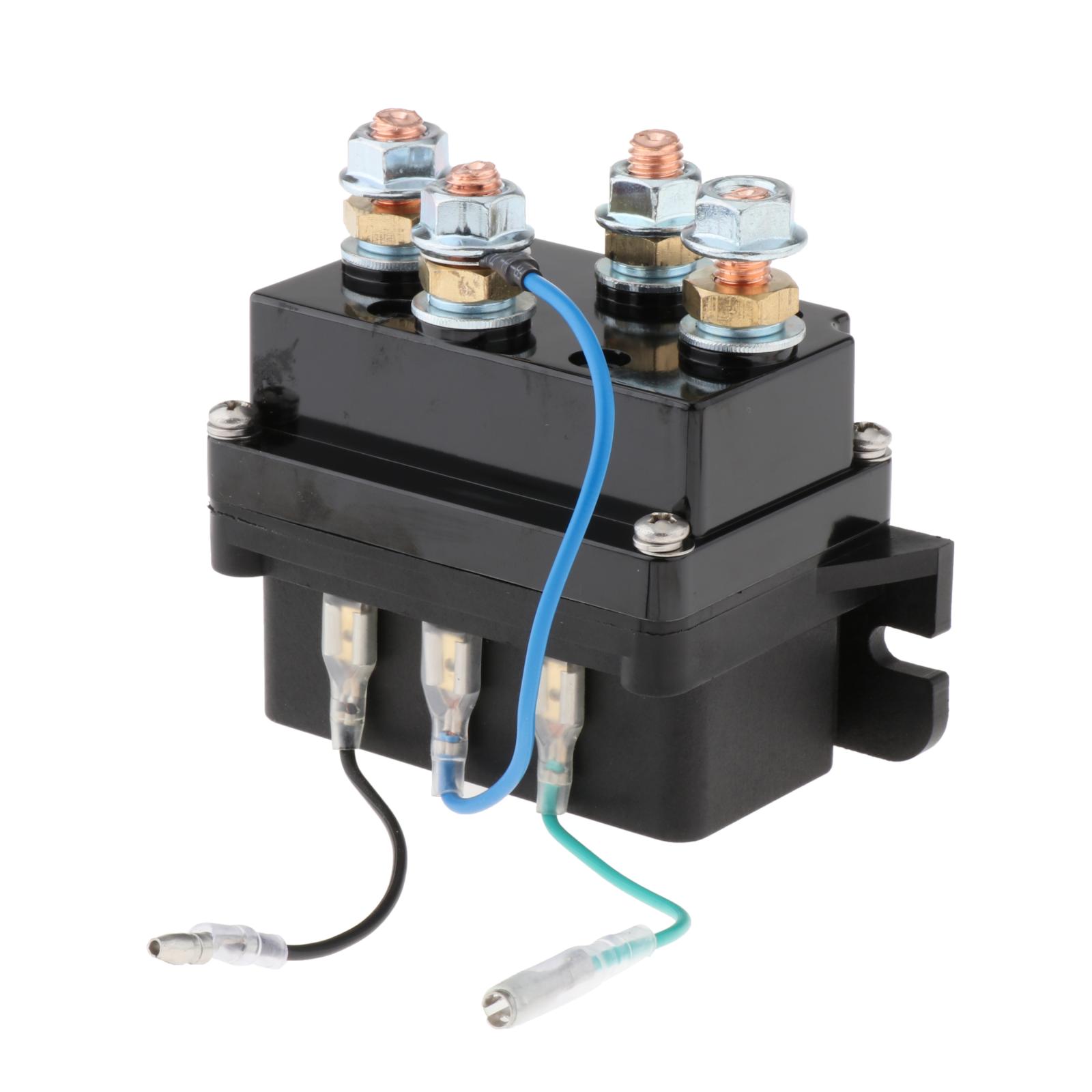 Universal Solenoid Winch Relay Switch Thumb w/ Remote Controls for UTV