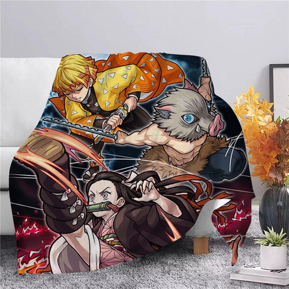 Waliicorners Anime Demon Slayer Flannel Soft Warm Blanket Printed Quilts Bedding Cover Sofa Travel Office Throw Blanket 8 H0d1e28ef147b4506be2cde39109927b59