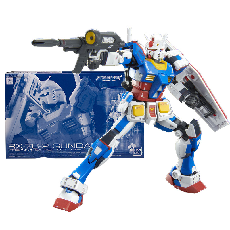 Bandai Genuine Gundam Model Kit Anime Figure Rg 1 144 Rx 78 2 Team Bright Favorite Gunpla Anime Action Figure Toys For Children Action Figures Aliexpress