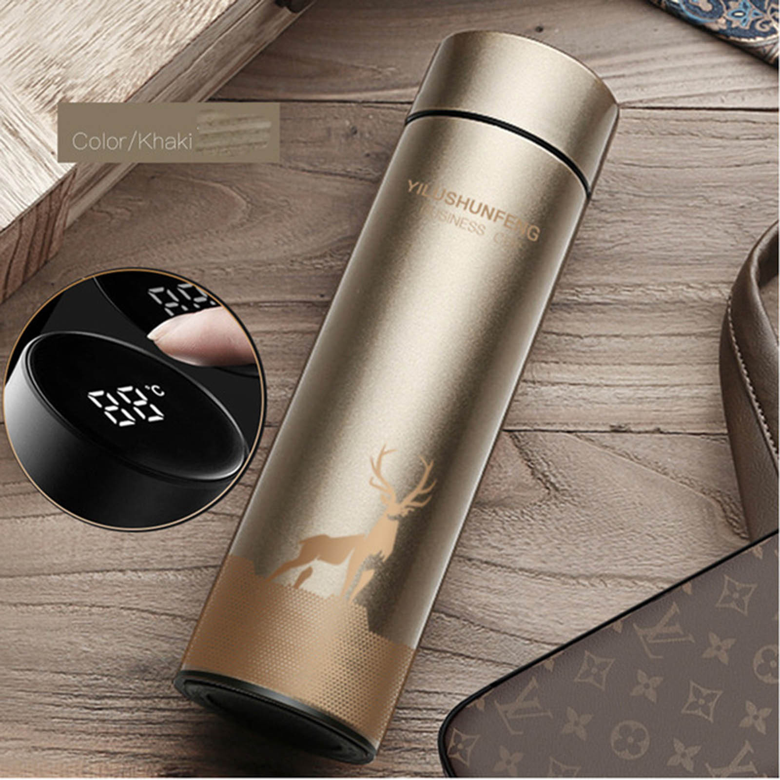 Ml Smart Thermos Water Bottle Led Digital Temperature Display Stainless Steel Coffee