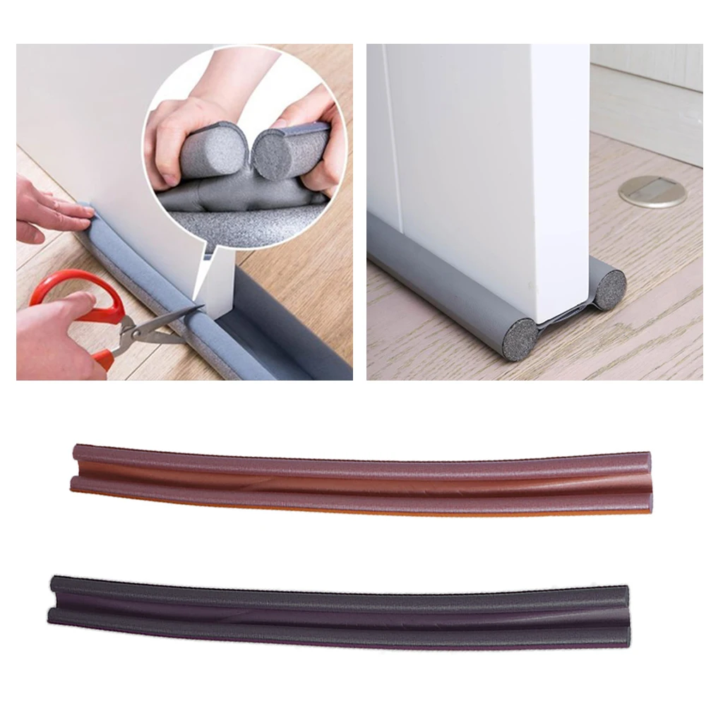 Door Bottom Sealing Strip Sound Proof Noise Reduction Under Door Draft Stoppers Dust Proof Window Weather Stripping