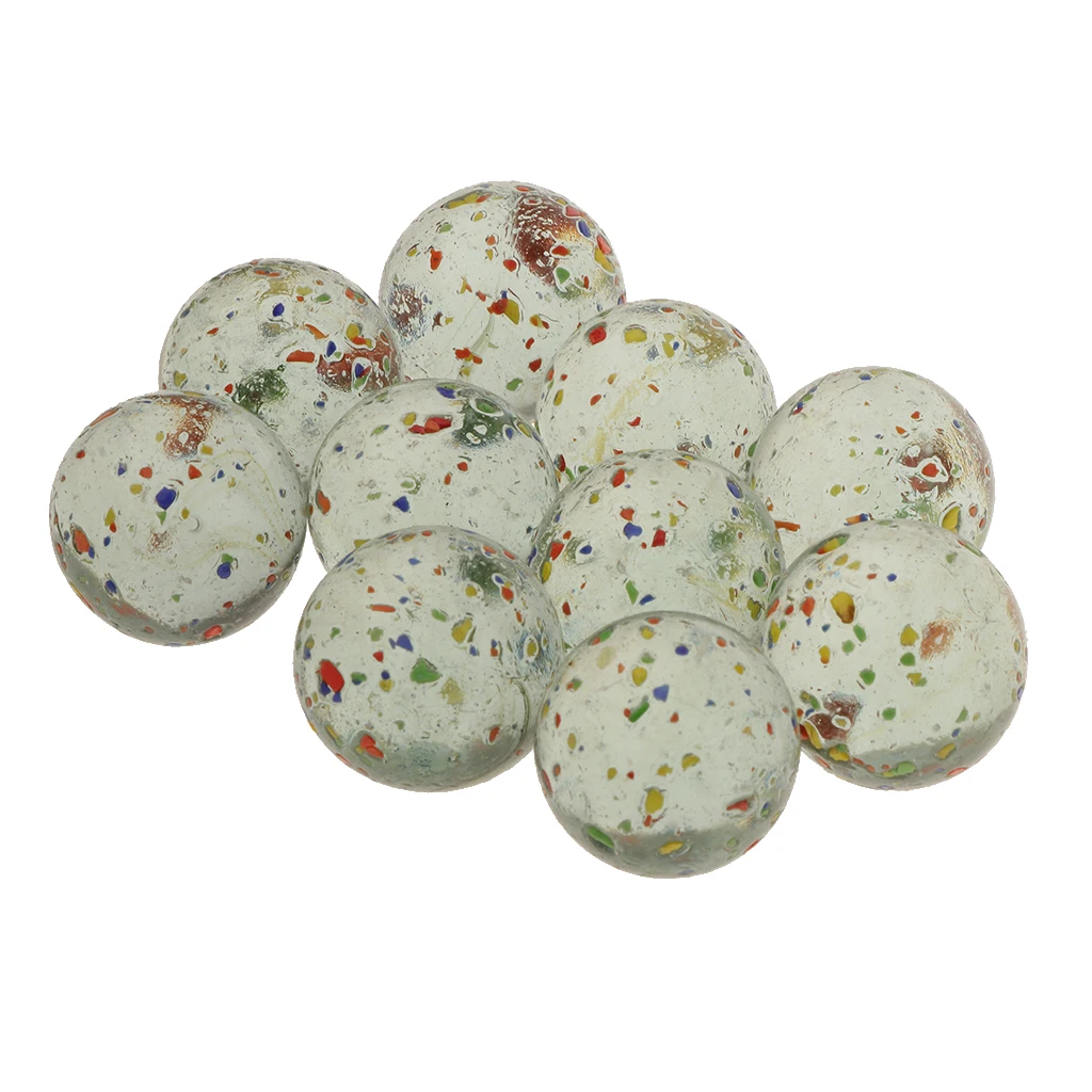 My Toy House Glass Marbles, Set of 10, 0.98-inch Glass Marbles, Game Toy My Toy House Glass Marbles, Set of 10, 0.98-inch Glass Marbles, Game Toy