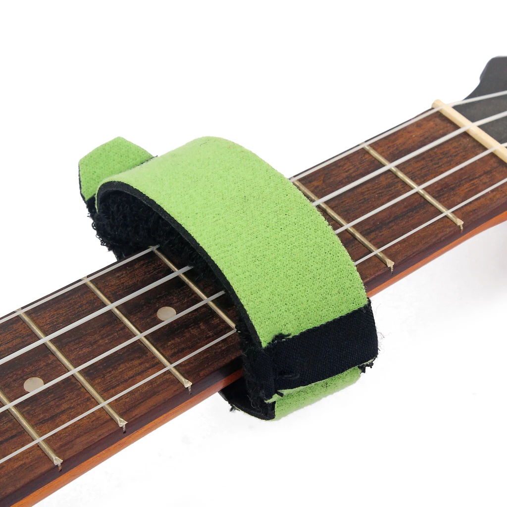 MILISTEN 2pcs Guitar Base String Mute Plastic Portable Assistant Bass Fretboard Mute String Dampener Adjustable Instruments Fingerboard String Accessory Black 