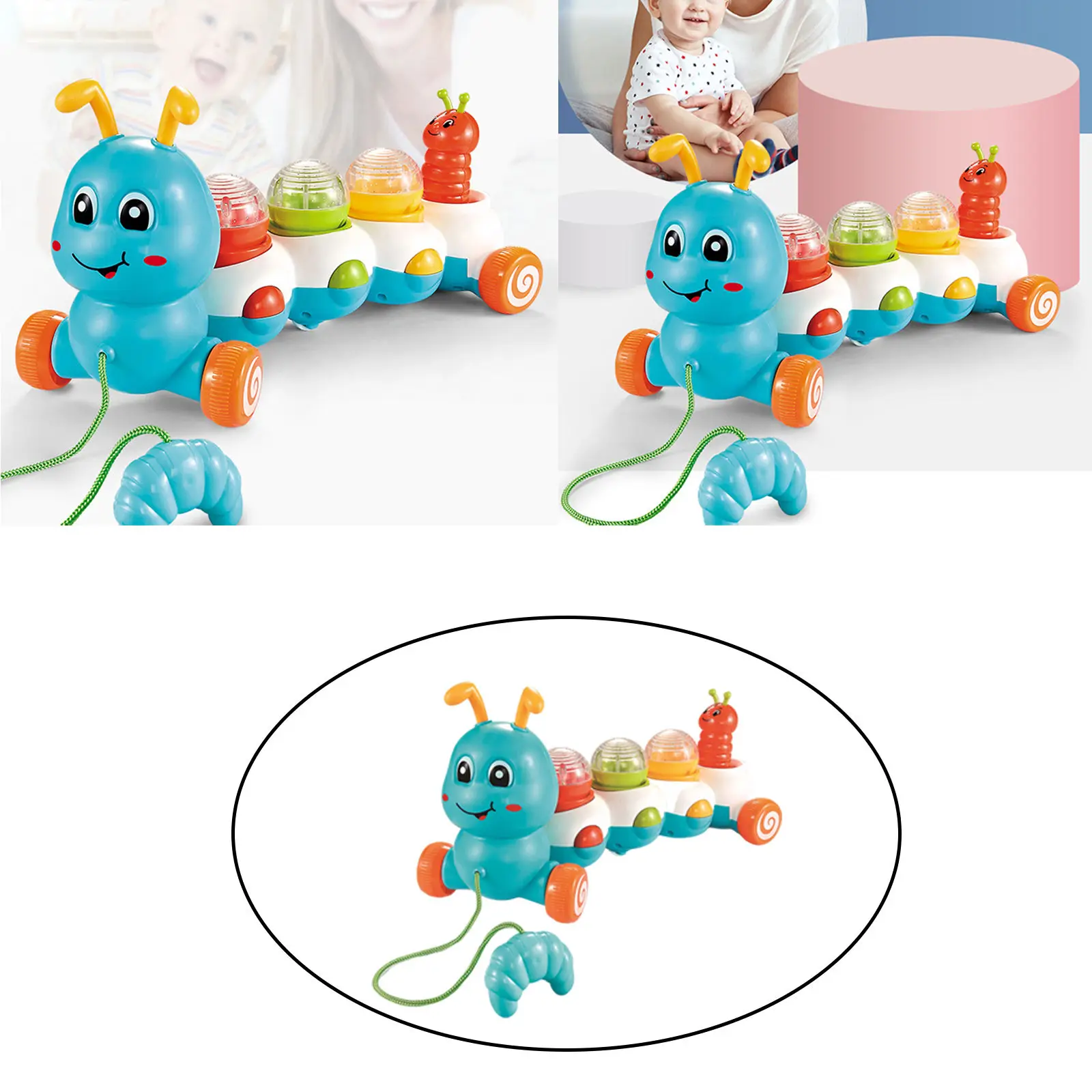 Electric Animal Caterpillar Kids Toy With Lights and Sound for Children Funny Novelty Gift Early Learning Toys