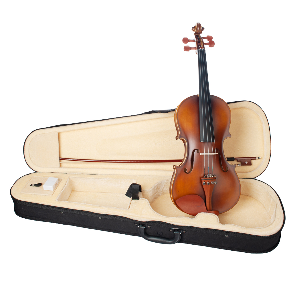Acoustic Violin 4/4 Full Size Fiddle with Bow Hard Case Rosin Jujube Wood