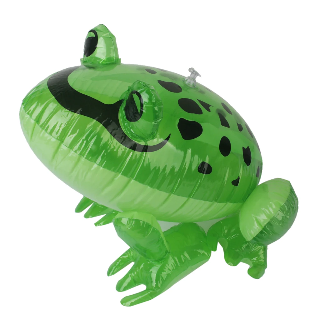 Inflatable Green Frog Toad Jungle Animal Toy Kids Party Bag Fillers