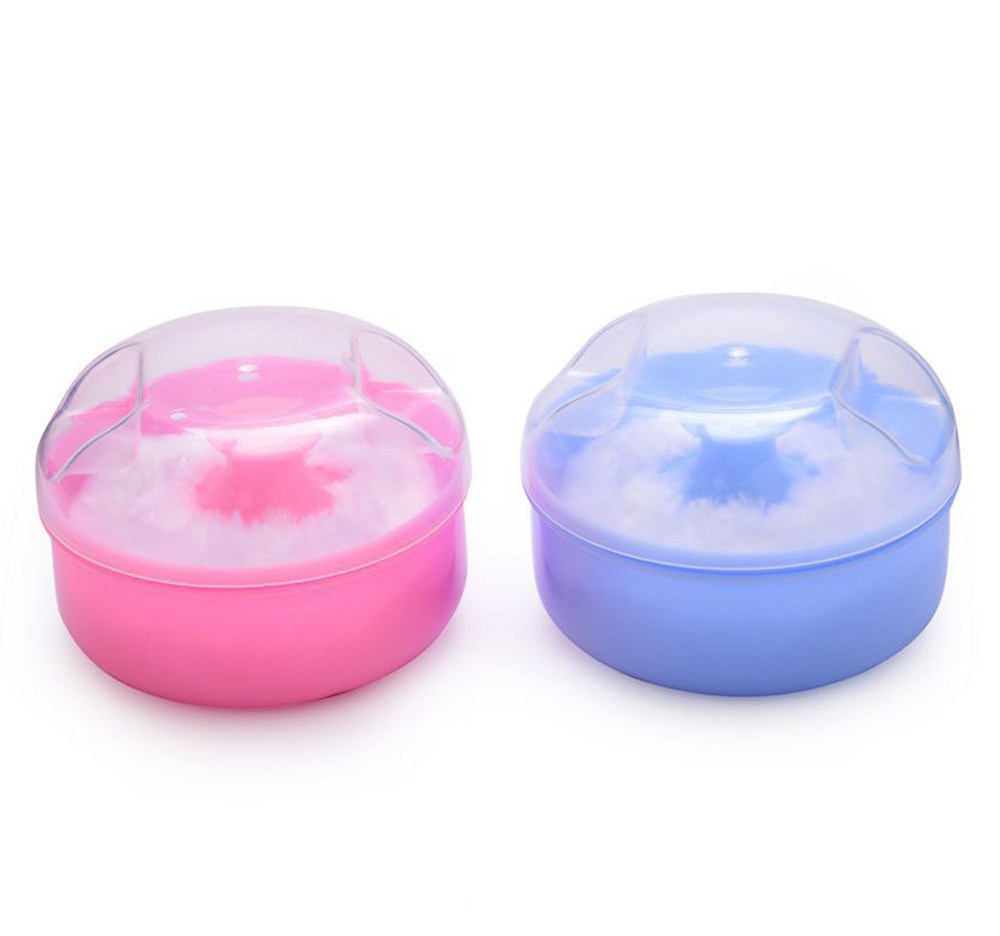 Best of New High Quality Baby Soft Face Body Cosmetic Powder Puff Talcum Powder Sponge Box Case Container 1PCS Wholesale Reviews & Tips