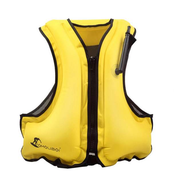 Jinzhaolai New Life Jacket Fishing Vest Outdoors Buoyancy 120kg Multi-function Sport Personal Flotation Device Yellow XXL