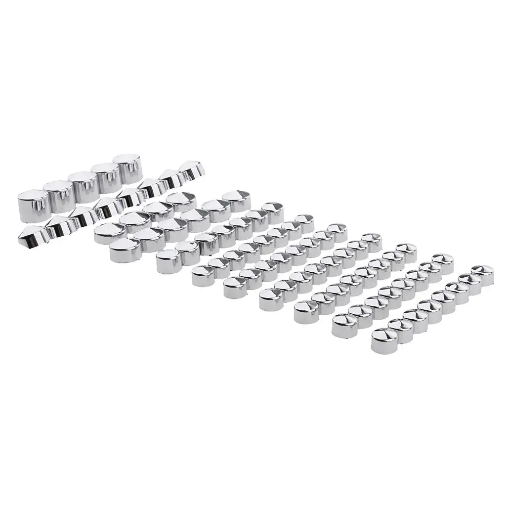 Chrome Bolts Toppers Caps Kit For 1991-2012 Harley  Glide Twin Cam