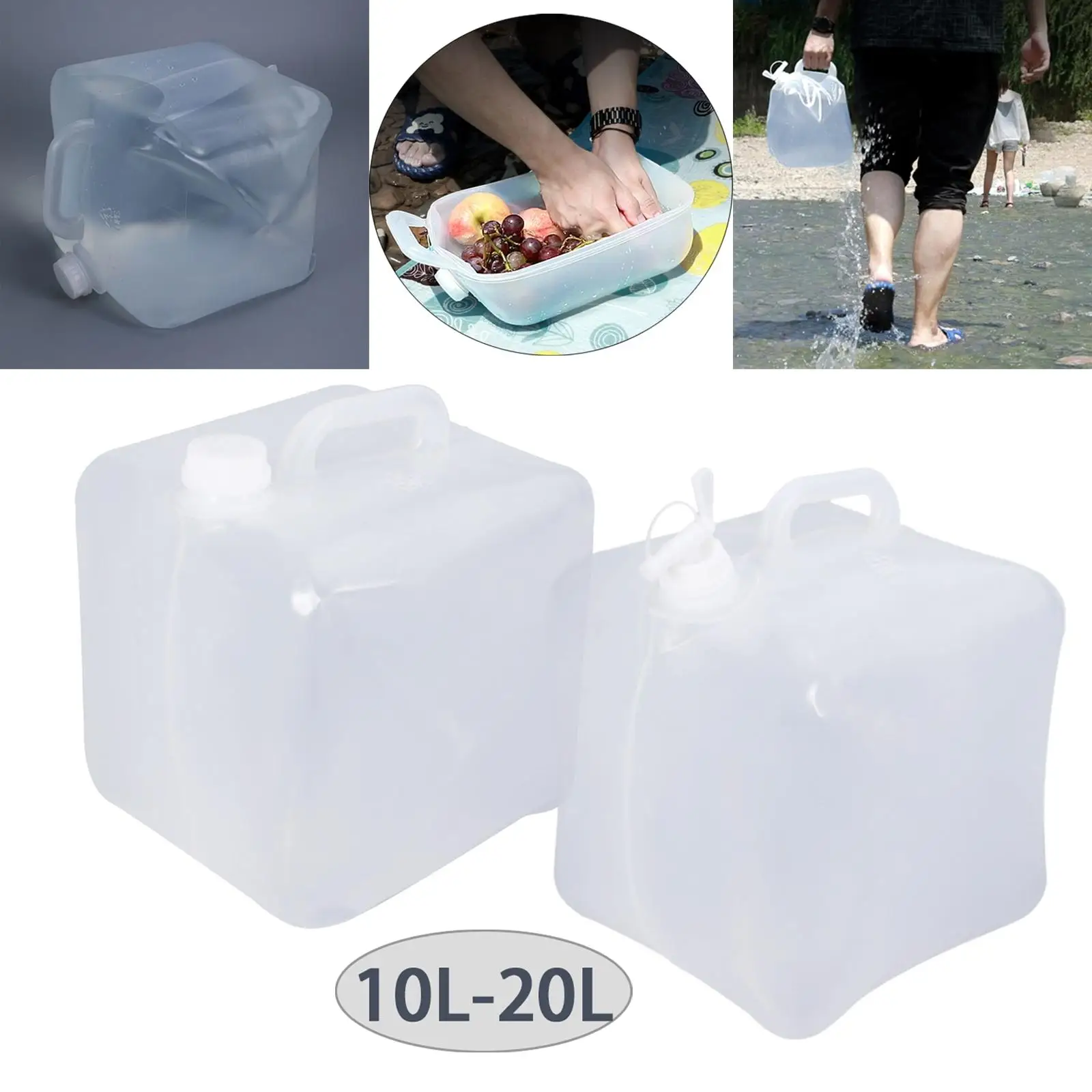 10/20L Folding Camping Portable Water Bag Vehicle-Mounted Water Bucket Outdoor Collapsible Water Containers Water Bottle
