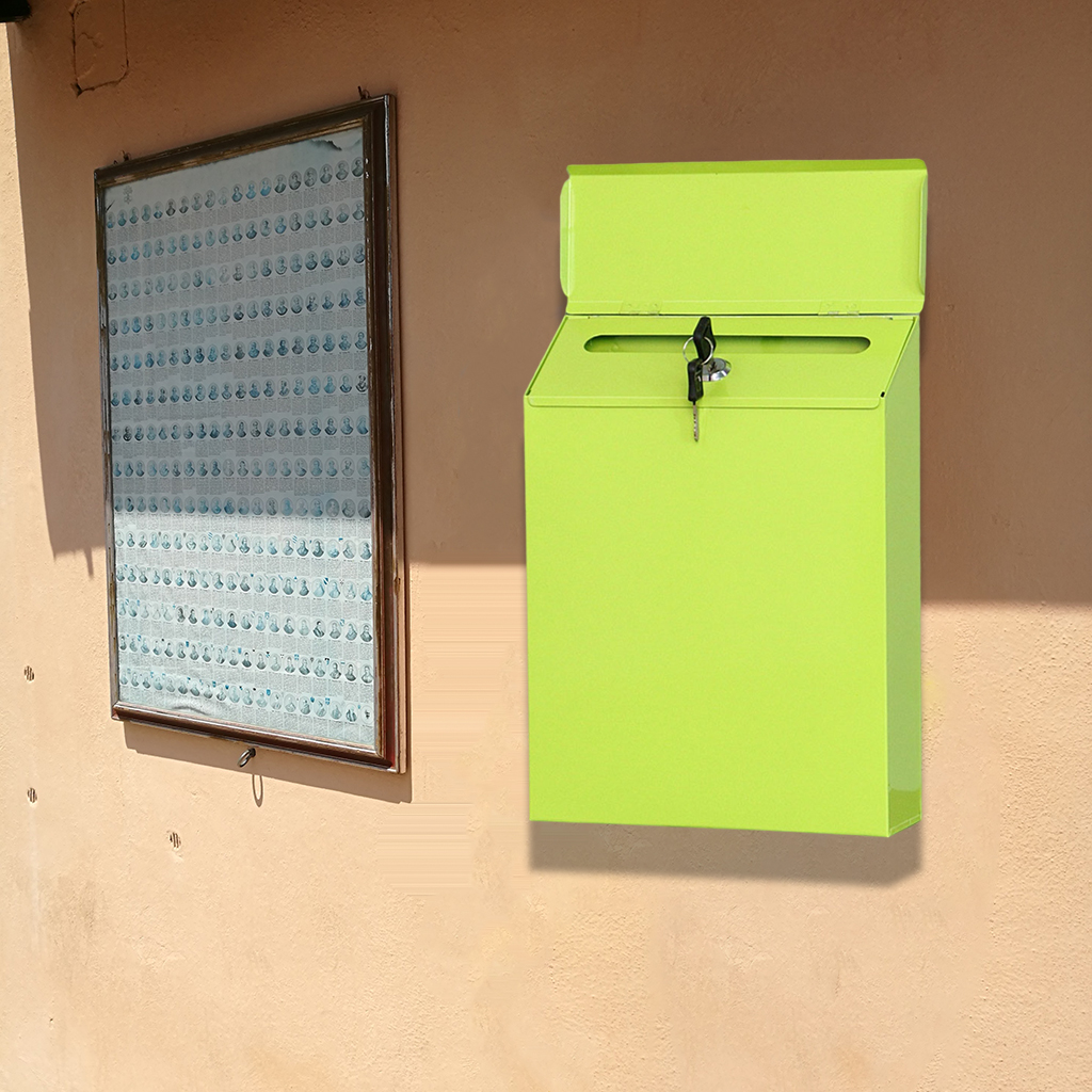 Modern Mailbox Comment Letter Deposit Suggestion Drop Box Durable Secured Paperwork Newspapers Secure Postbox Case Front Door